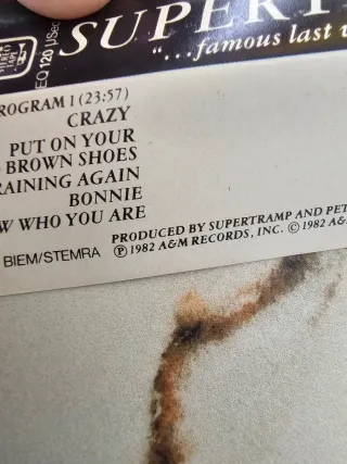 Supertramp - Famous Last Words - Musicassetta 1982