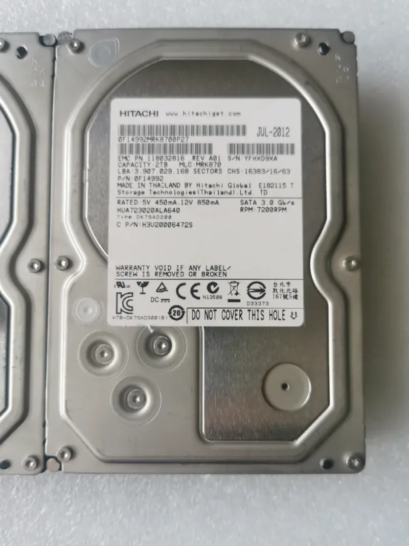 2 x  2Tb Discos duro Hitachi 3.5'' afbeelding 2