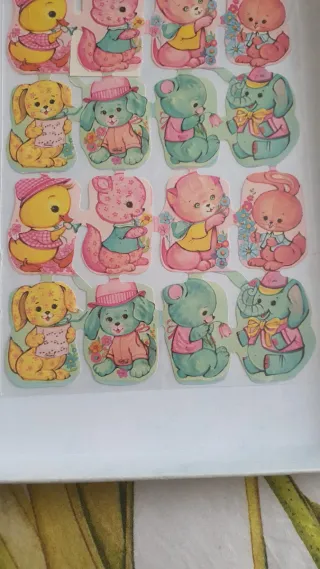 Lámina Cromos Picar Kruger Animales Vintage