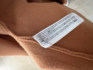 Abrigo largo marrón Zara