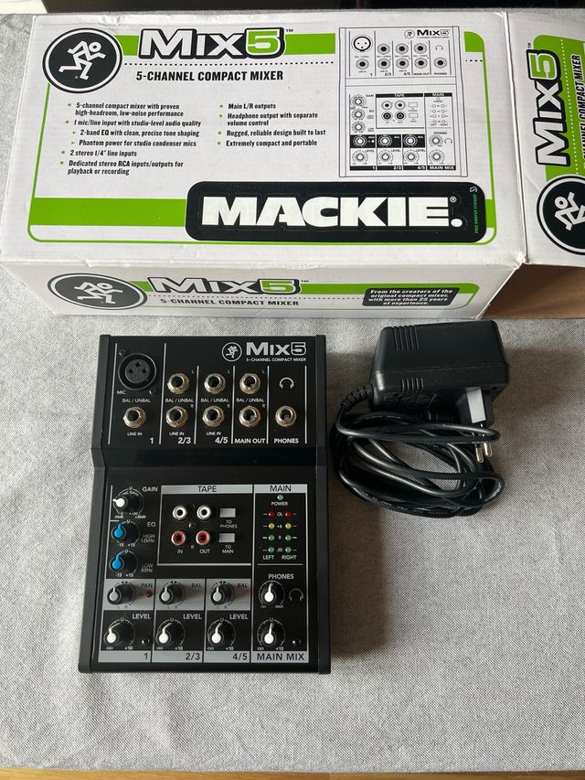 Mezclador Mackie Mix5 Compacto 5 Canales