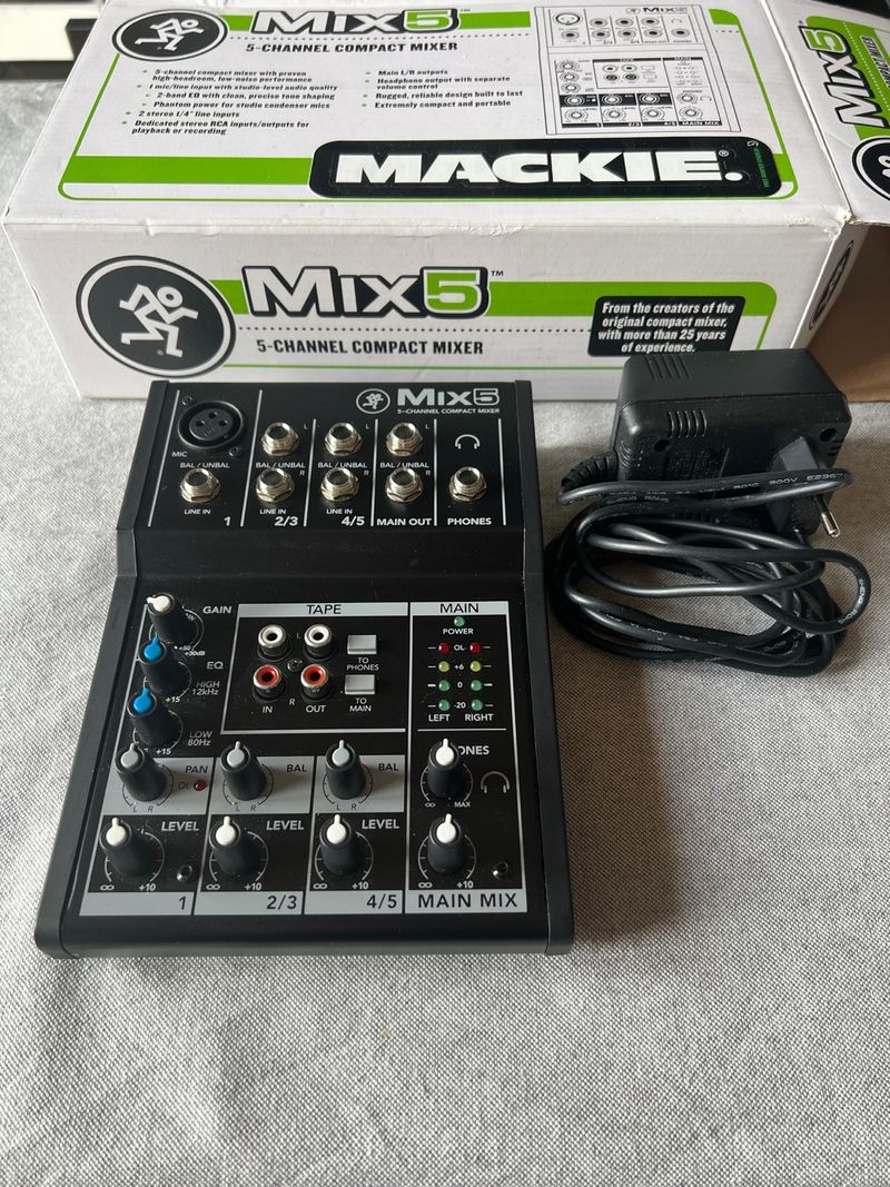 Mezclador Mackie Mix5 Compacto 5 Canales afbeelding 3