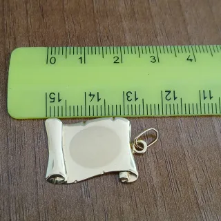 Colgante Oro 18k Pergamino