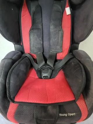 Silla Coche Recaro Young Sport Negra/Roja