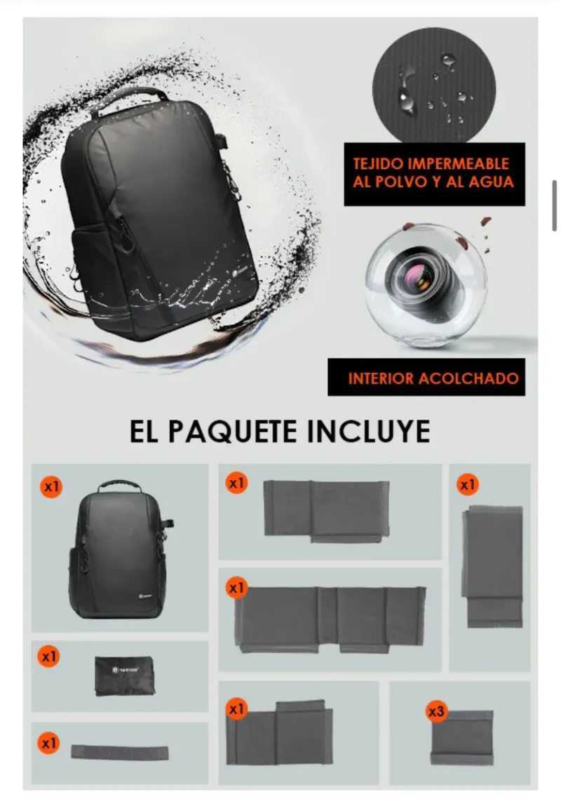 Mochila Tarion para cámara afbeelding 3