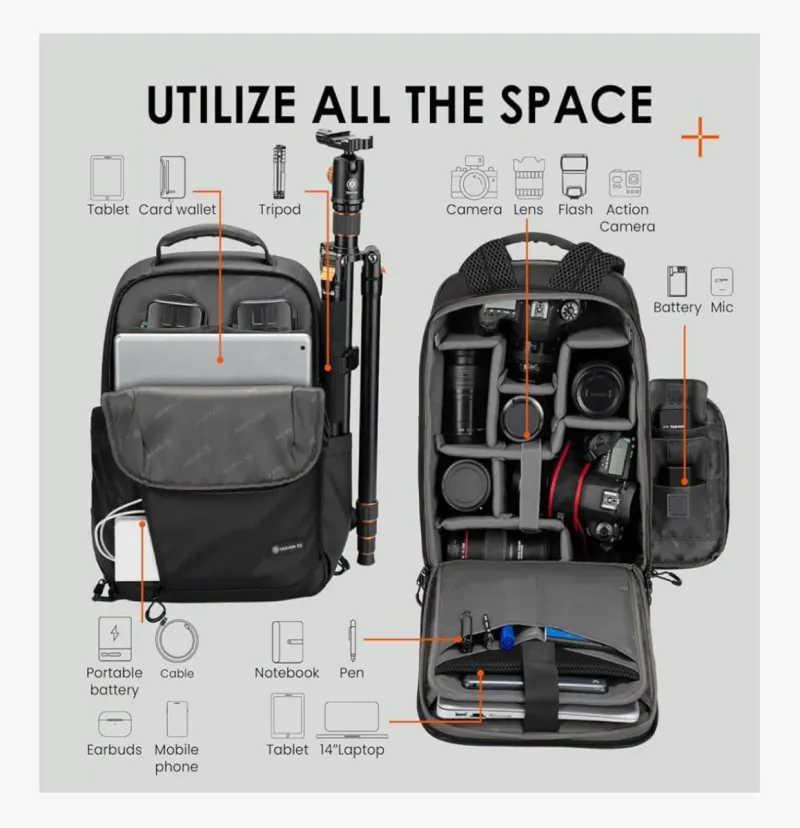Mochila Tarion para cámara afbeelding 4