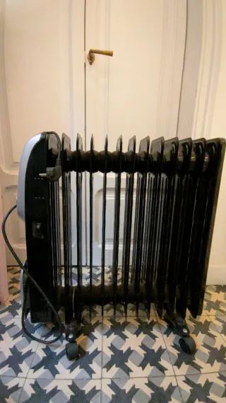 Radiador Aigostar Negro y Plateado