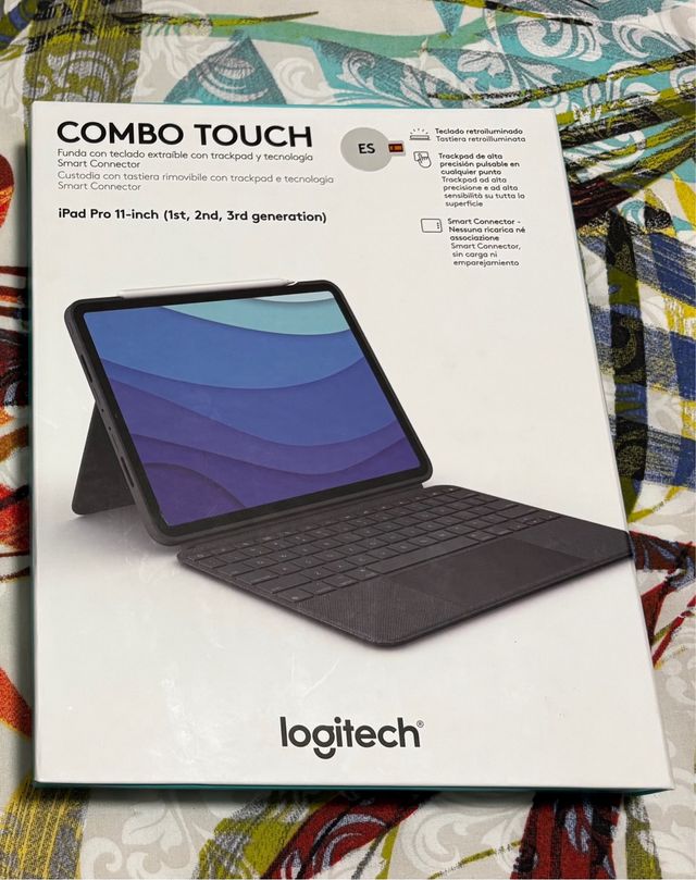 Funda Logitech Combo Touch Grafito iPad Pro 11 M1