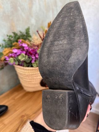 Botas altas negras Pull&Bear vintage – Talla 39