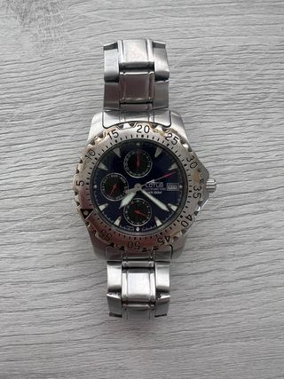 Reloj Lotus Multifunction acero WR100M pila nueva