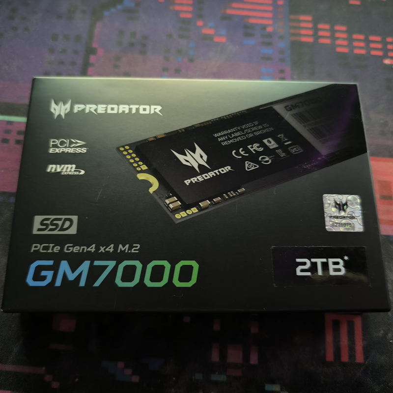 Disco Duro M.2 2TB PCIe 4.0 PREDATOR GM7000 Nuevo