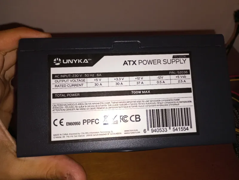 Fuente de Alimentación PC afbeelding 3