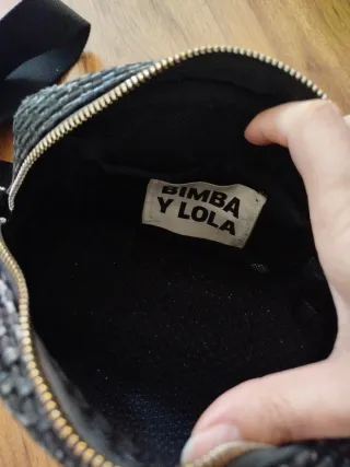 Bolso Bimba y Lola negro tejido