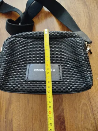 Bolso Bimba y Lola negro tejido