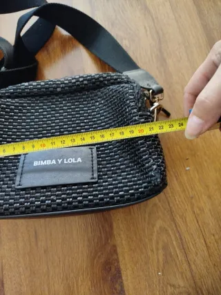 Bolso Bimba y Lola negro tejido