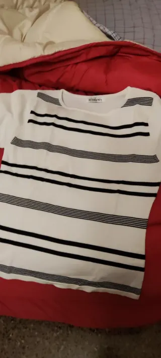 Jersey mujer rayas blanco y negro