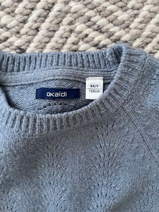 Maglione bambina azzurro