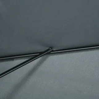 Ombrellone in Alluminio 200x300x253 cm Grigio