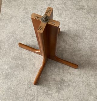 Mesa redonda extensible madera y cristal