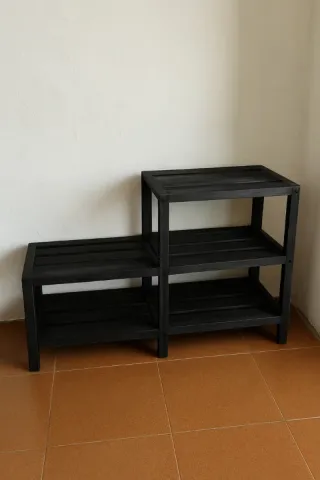 Zapatero de madera 2 niveles