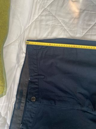 Pantalón Chino Zara Talla 48 Azul