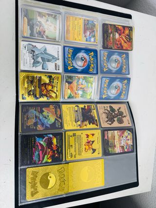Lote de Cartas Pokémon Álbum