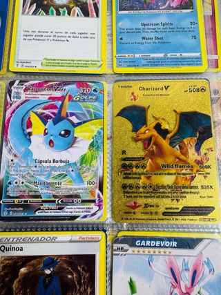 Lote de Cartas Pokémon Álbum