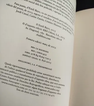 Puta pasta: PREMI CRIMS DE TINTA 2015