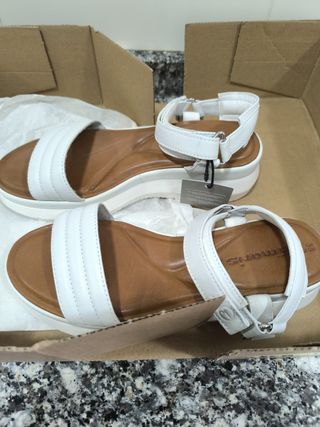Sandalias Tamaris Mujer Talla 38 Blancas
