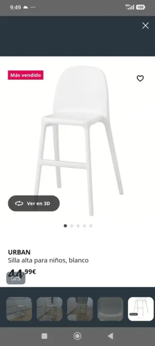 Silla infantil Urban Ikea