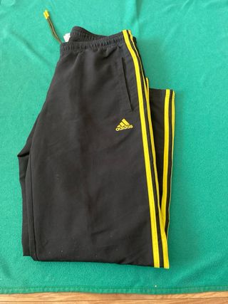 Chándal Adidas 3 Rayas Negro/Amarillo
