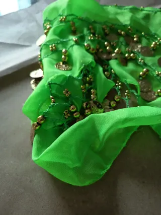 Pañuelo danza vientre con monedas