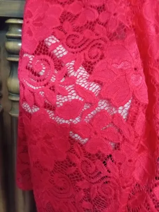 Blazer in pizzo rosso SCONTO 50%