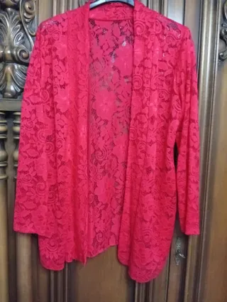Blazer in pizzo rosso SCONTO 50%