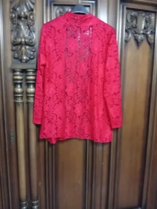 Blazer in pizzo rosso SCONTO 50%