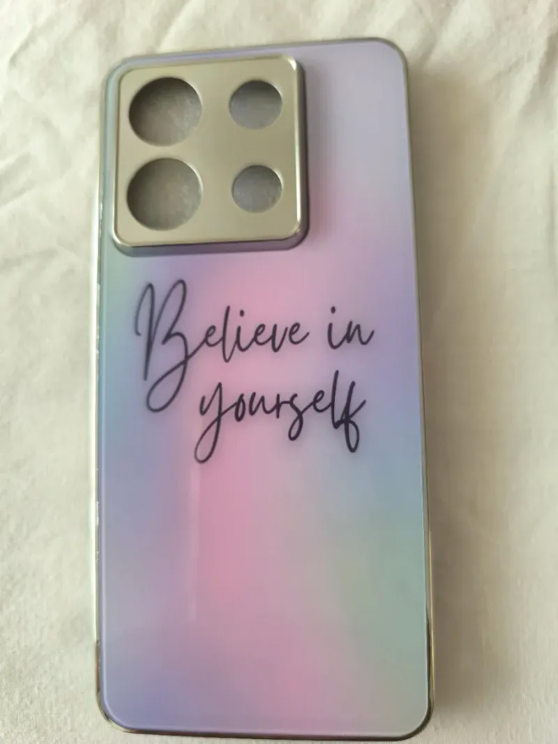 Funda de teléfono con frase motivacional
