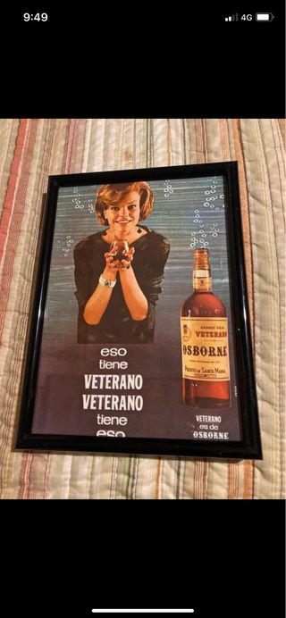 Publicidad Antigua Original Veterano Osborne