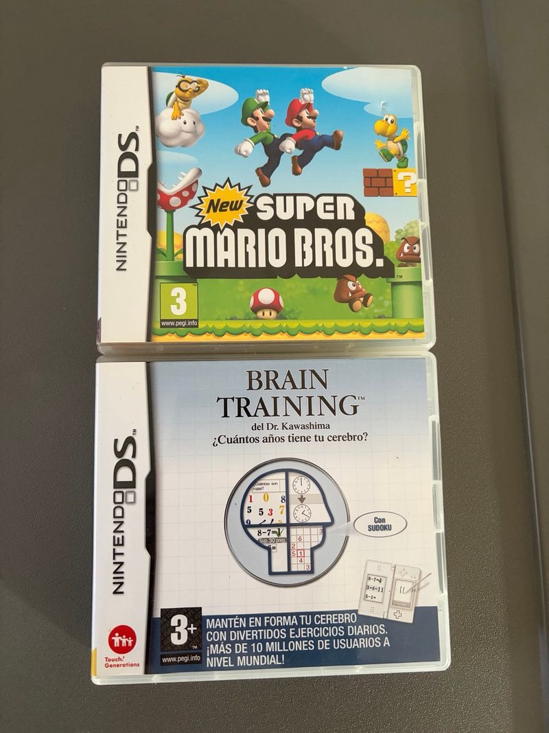 Juegos Nintendo DS: New Super Mario Bros. y Brain
