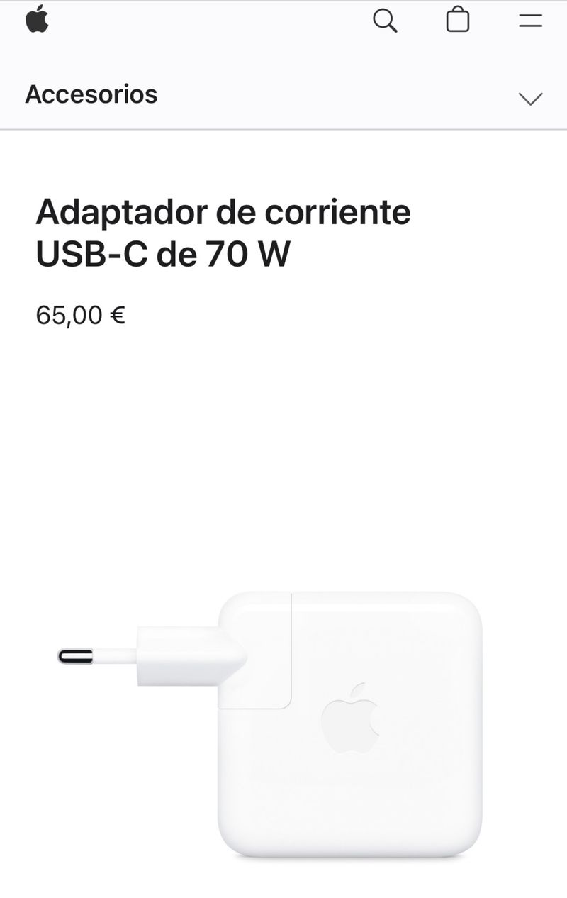 Cargador Apple MacBook 70w afbeelding 4