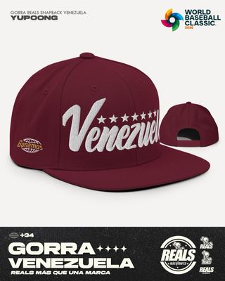Gorra Venezuela Snapback Azul Vinotinto negro