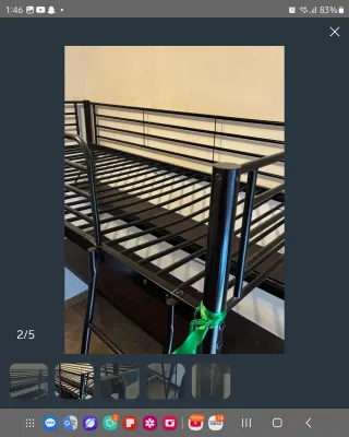 Litera con mesa de estudio