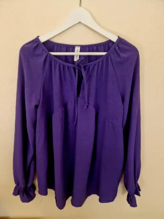 Blusa morada talla única