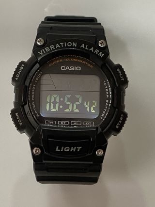 Reloj Casio Negro Vibración Alarma