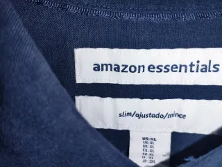 Camisa azul de manga larga para hombre