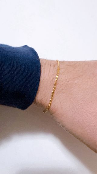 Bracciale modello spiga in oro giallo 18kt 750