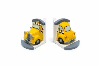 Sujetalibros Taxi Amarillo Vintage Set de 2