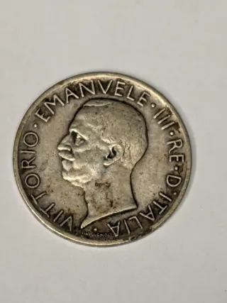 Moneta 5 Lire Aquila 1927
