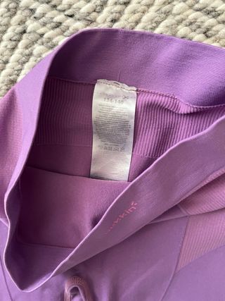 Pantaloni running viola bambina