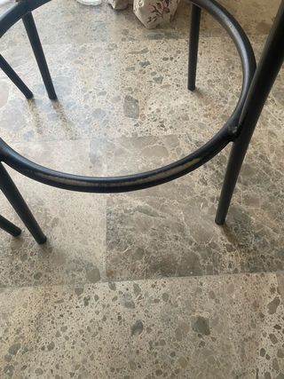 2 Taburetes Altos Negros