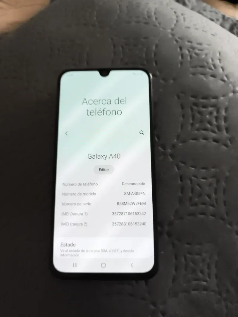 Samsung Galaxy A40 Negro afbeelding 3